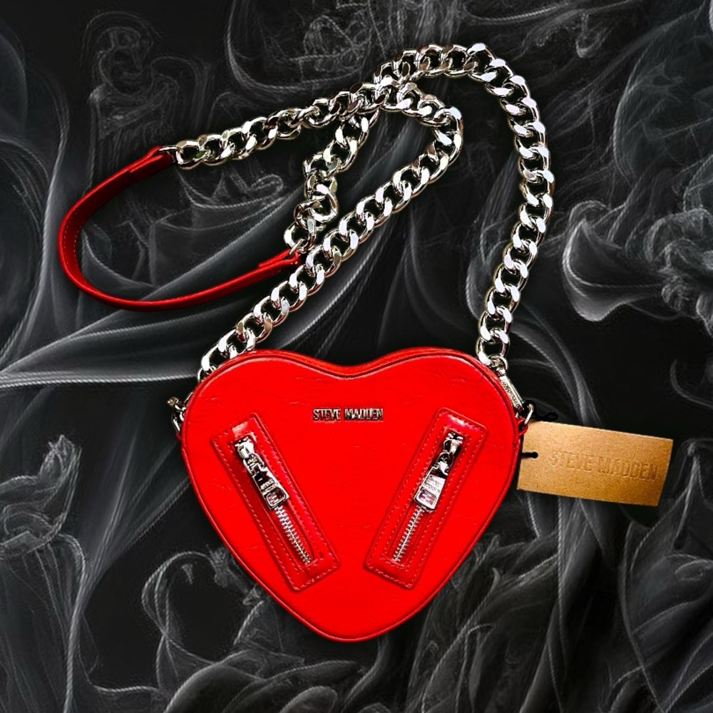 Steve Madden Red Heart Crossbody Bag